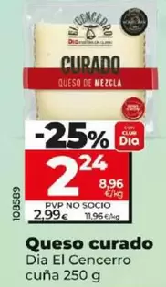 Oferta de Dia El Cencerro - Queso Curado por 2,24€ en Dia