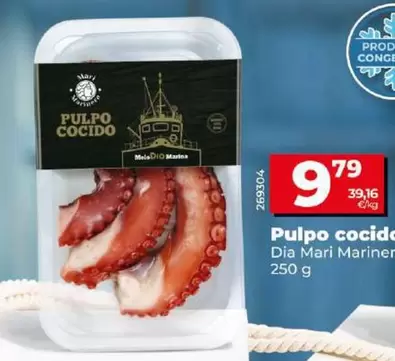 Oferta de Dia Mari Marinera - Pulpo Cocido por 9,79€ en Dia