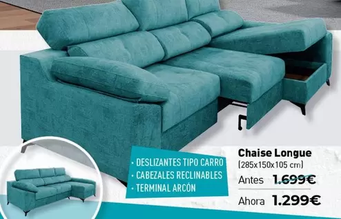 Oferta de Chaise Longue por 1299€ en Mubak