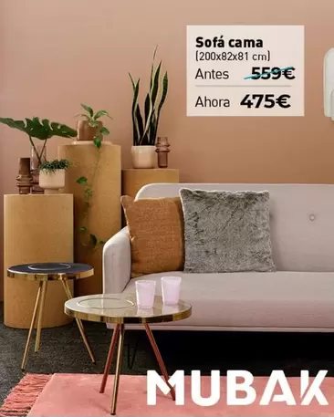 Oferta de Sofa Cama por 475€ en Mubak