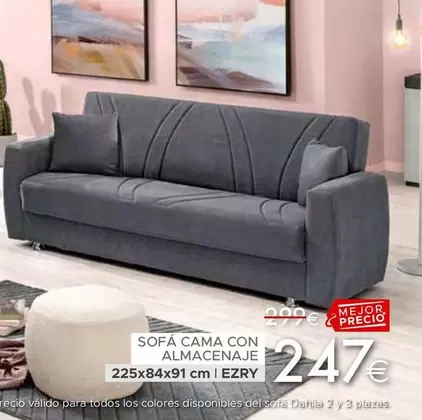 Oferta de Sofa Cama Con Almacenaje  por 247€ en Mondo Convenienza