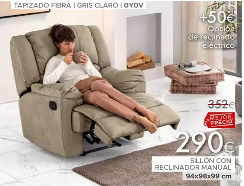 Oferta de Sillon Con Reclinador Manual por 290€ en Mondo Convenienza