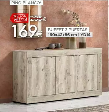 Oferta de Buffet 3 Puertas por 169€ en Mondo Convenienza