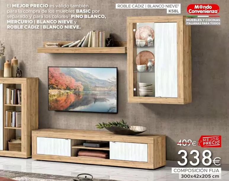 Oferta de Composicion Fija por 338€ en Mondo Convenienza