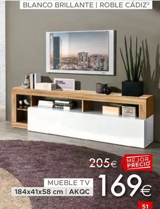 Oferta de Mueble Tv por 169€ en Mondo Convenienza