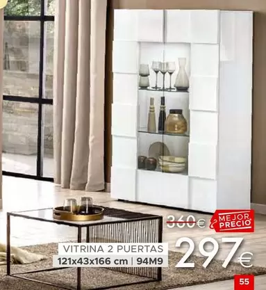 Oferta de Vitrina 2 Puertas  por 297€ en Mondo Convenienza