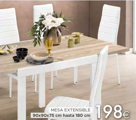 Oferta de Mesa Extensible por 198€ en Mondo Convenienza