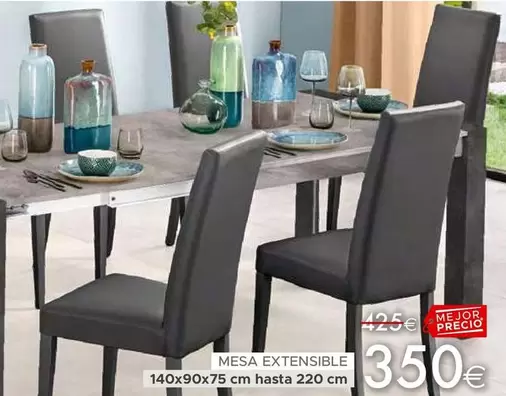 Oferta de Mesa Extensible por 350€ en Mondo Convenienza