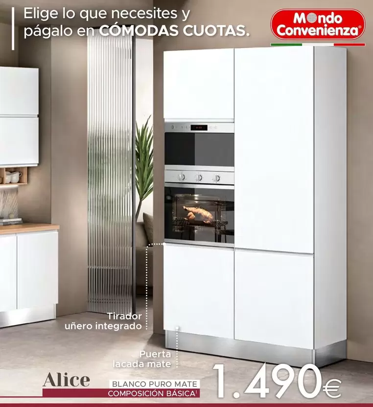 Oferta de Elige Lo Que Necesites Y Pagalo En Comodas Cuotas por 1490€ en Mondo Convenienza