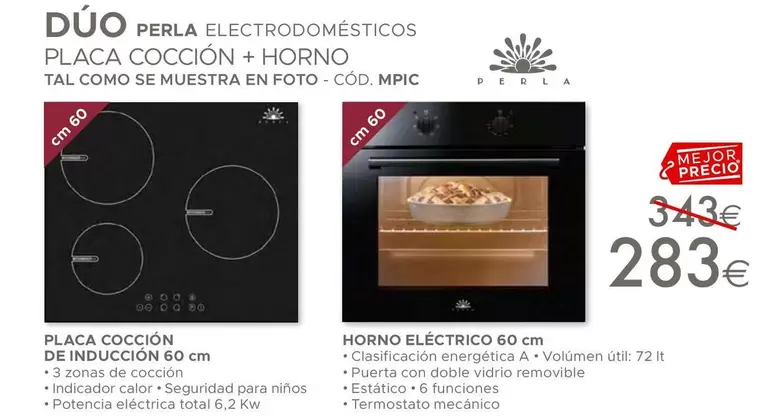 Oferta de Duo Perla Electrodomesticos por 283€ en Mondo Convenienza