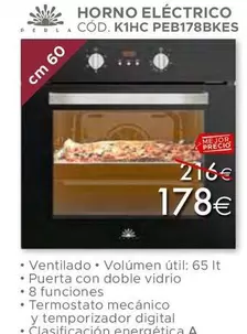 Oferta de Horno Eléctrico por 178€ en Mondo Convenienza