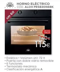 Oferta de Horno Electrico por 115€ en Mondo Convenienza