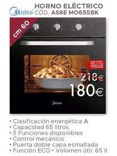 Oferta de Midea - Horno Electrico por 180€ en Mondo Convenienza