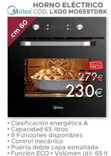 Oferta de Midea - Horno Electrico por 230€ en Mondo Convenienza