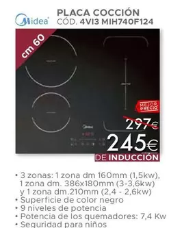 Oferta de Midea - Placa Coccion por 245€ en Mondo Convenienza