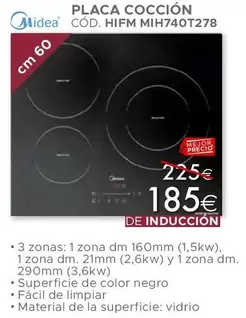 Oferta de Midea - Placa Coccion por 185€ en Mondo Convenienza