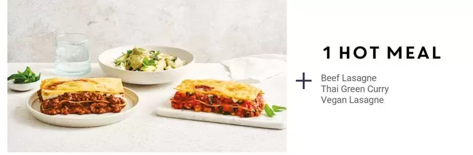 Oferta de Thai - 1 Hot Meal Beef Lasagne + Trai en Ryanair