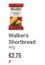 Oferta de Walkers - Shortbread por 2,75€ en Ryanair