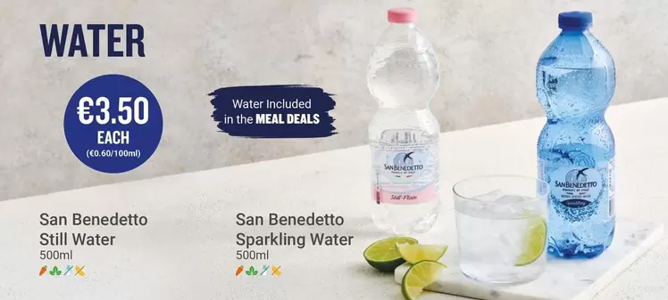 Oferta de San benedetto - Still Water por 3,5€ en Ryanair