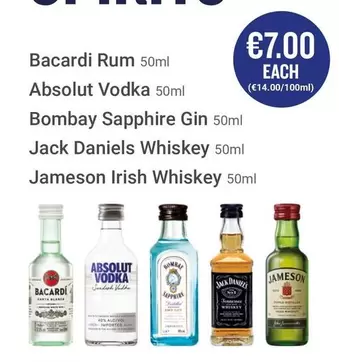 Oferta de Bacardi Rum por 7€ en Ryanair