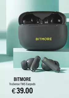 Oferta de Bitmore -  Trusense Tws Earpods por 39€ en Ryanair