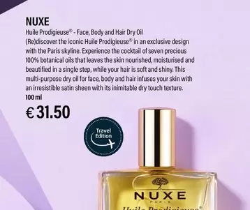 Oferta de Nuxe -  - por 31,5€ en Ryanair