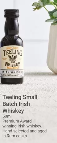 Oferta de Teeling Small Batch Irish Whiskey en Ryanair