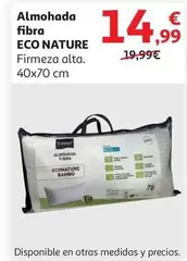 Oferta de Eco Nature - Almohada Fibra  por 14,99€ en Alcampo