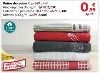 Oferta de Panos De Cocina por 0,99€ en Alcampo