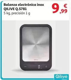 Oferta de Qilive - Balanza Electronica Inox Q.5781 por 9,99€ en Alcampo