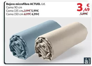 Oferta de Actuel - Bajera Microfibra por 3,49€ en Alcampo