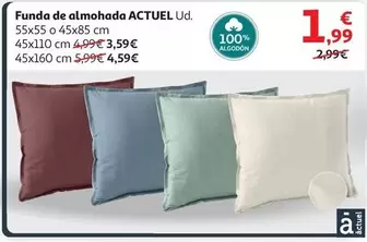 Oferta de Actuel - Funda De Almohada por 1,99€ en Alcampo