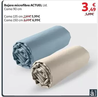 Oferta de Actuel - Bajera Microfibra por 3,49€ en Alcampo