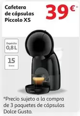 Oferta de Piccolo - Cafetera De Cápsulas  Xs por 39€ en Alcampo