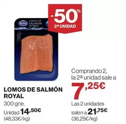 Oferta de Royal - Lomos De Salmon por 14,5€ en Supercor