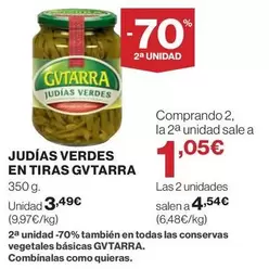 Oferta de Gvtarra - Judias Verdes En Tiras por 3,49€ en Supercor