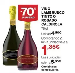 Oferta de Lambrusco - Vino  Tinto O Rosado por 4,5€ en Supercor