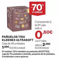 Oferta de Kleenex - Pañuelos Tisu Ultrasoft por 1,99€ en Supercor