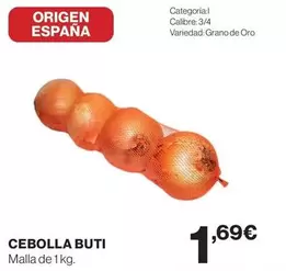 Oferta de Origen - Cebolla Buti por 1,69€ en Supercor