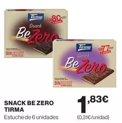 Oferta de Tirma - Snack Be Zero por 1,83€ en Supercor