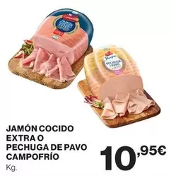 Oferta de Campofrío - Jamón Cocido Extra O Pechuga De Pavo por 10,95€ en Supercor