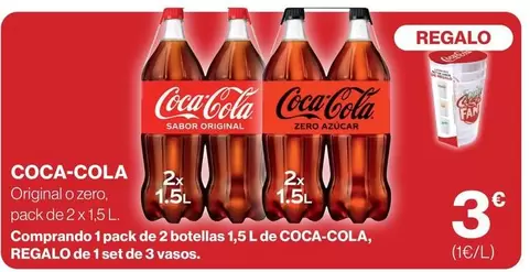 Oferta de Coca-Cola - Original por 3€ en Supercor