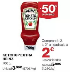 Oferta de Heinz - Ketchup Extra por 3,99€ en El Corte Inglés