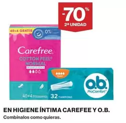 Oferta de Carefree - En Higiene Intima en El Corte Inglés