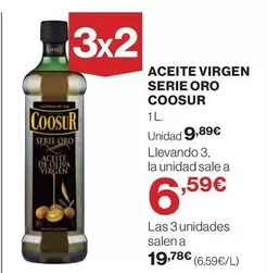 Oferta de Coosur - Aceite Virgen Serie Oro por 9,89€ en El Corte Inglés