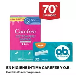 Oferta de Carefree - En Higiene Íntima en El Corte Inglés