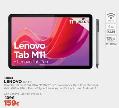 Oferta de Lenovo - Tablet por 159€ en El Corte Inglés