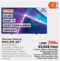 Oferta de Visión - Televisor Miniled por 749€ en El Corte Inglés