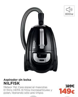 Oferta de Nilfisk - Aspirador Sin Bolsa por 149€ en El Corte Inglés