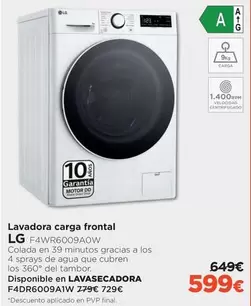 Oferta de LG - Lavadora Carga Frontal por 599€ en El Corte Inglés